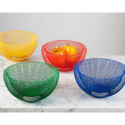 Yellow wire mesh bowl